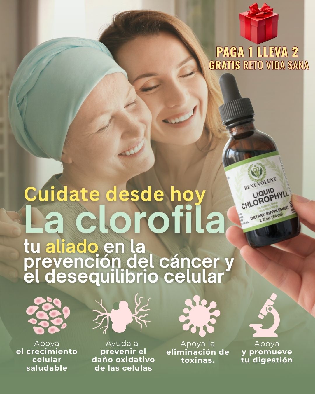 Clorofila Benevolent™ + GRATIS Ejercicios vida sana