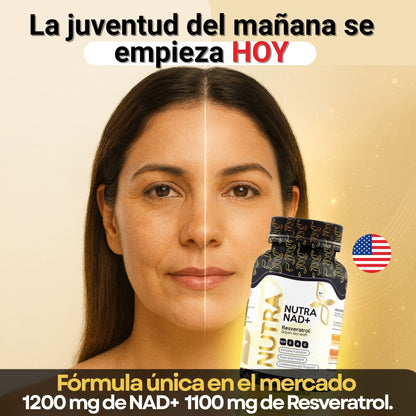 NUTRA™ NAD + Resveratrol - Suplemento antienvejecimiento