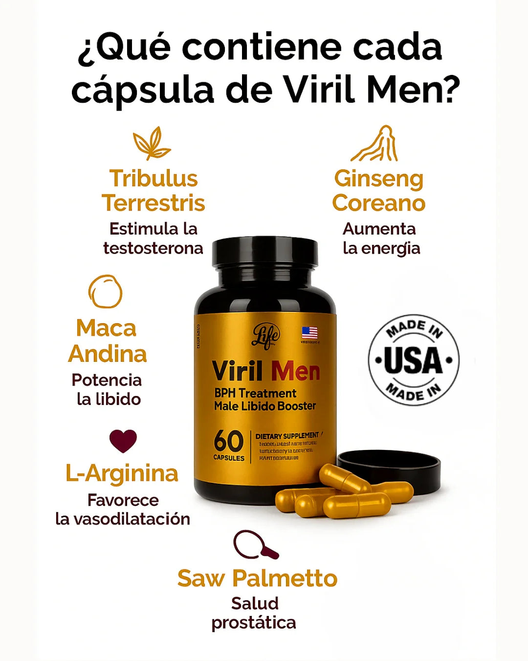 Viril Men™ + Guia digital | Doble apoyo masculino