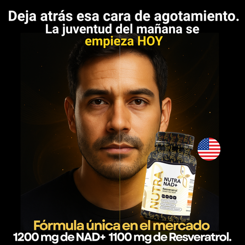 NUTRA™ NAD + Resveratrol - Suplemento antienvejecimiento