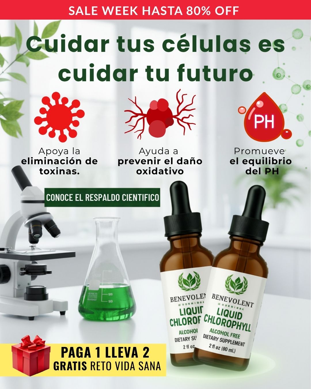 Clorofila Benevolent™ + Ebook vida sana